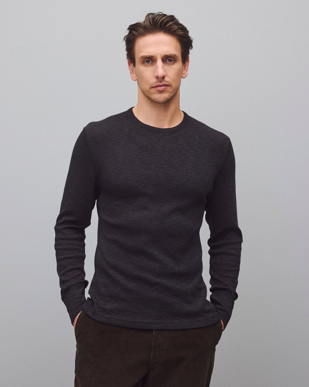 1x1 Slub Slim Long Sleeve