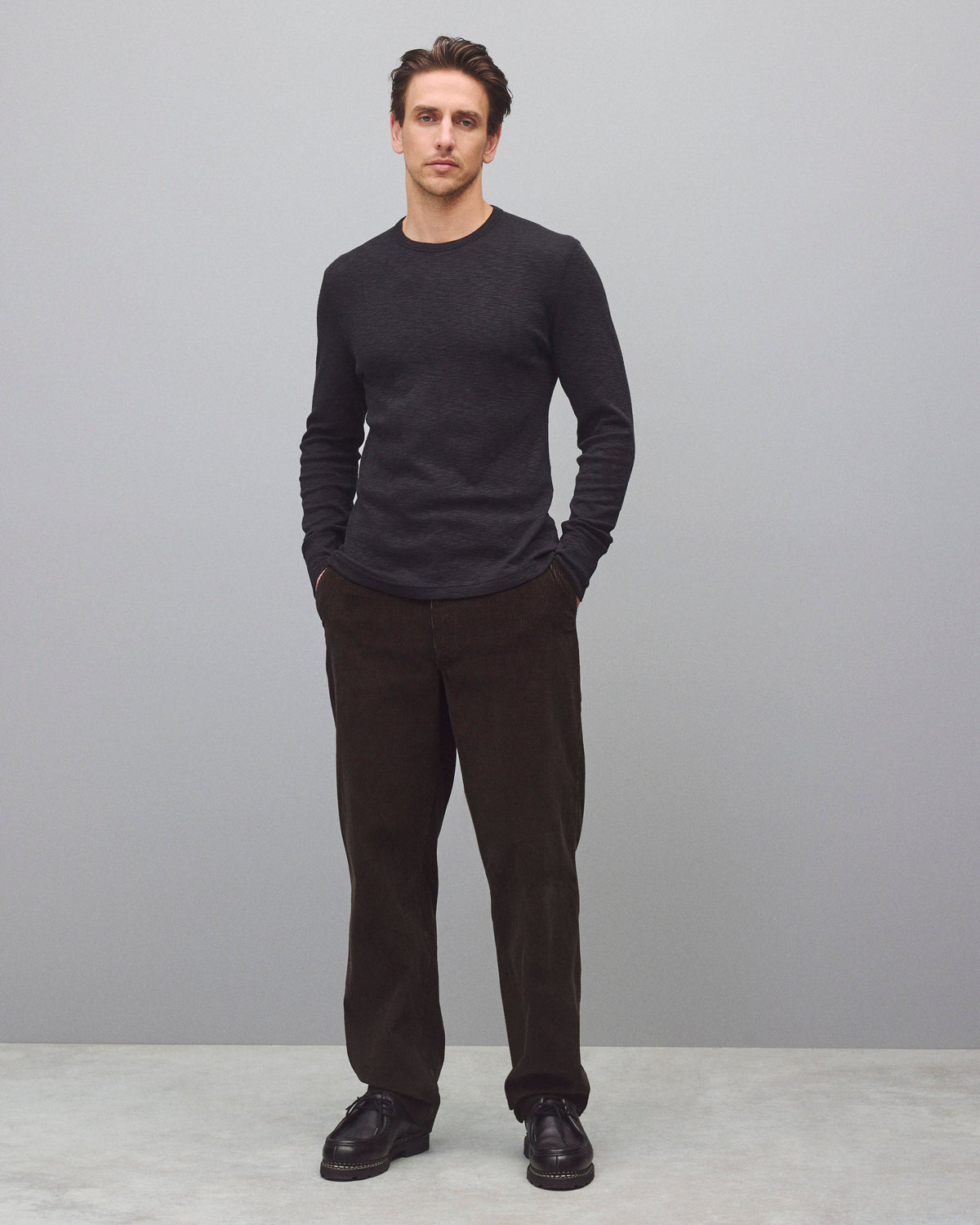 1x1 Slub Slim Long Sleeve