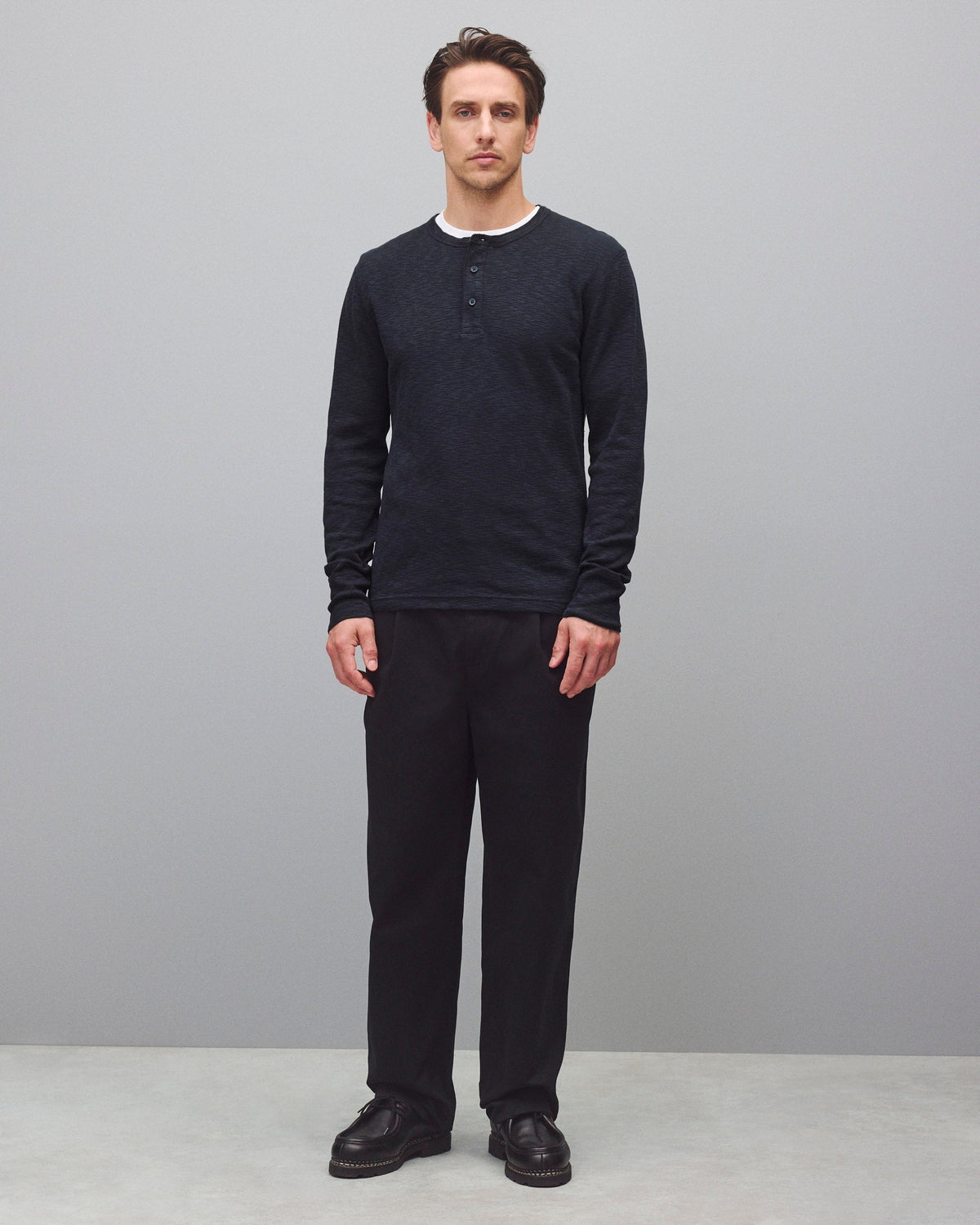 1X1 Slub Slim Henley