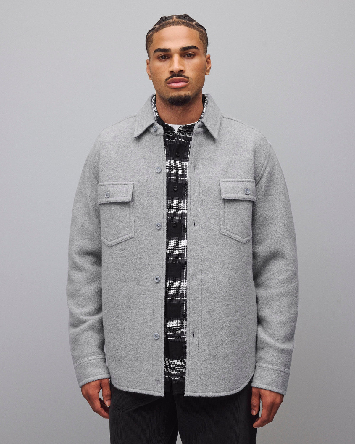 Boiled Wool Warden Overshirt