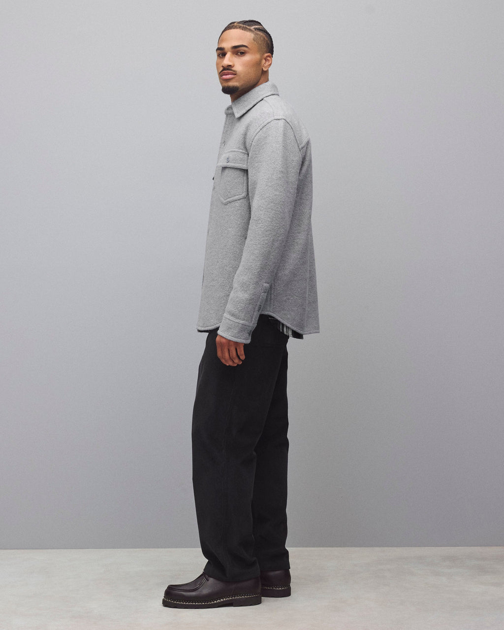 Boiled Wool Warden Overshirt